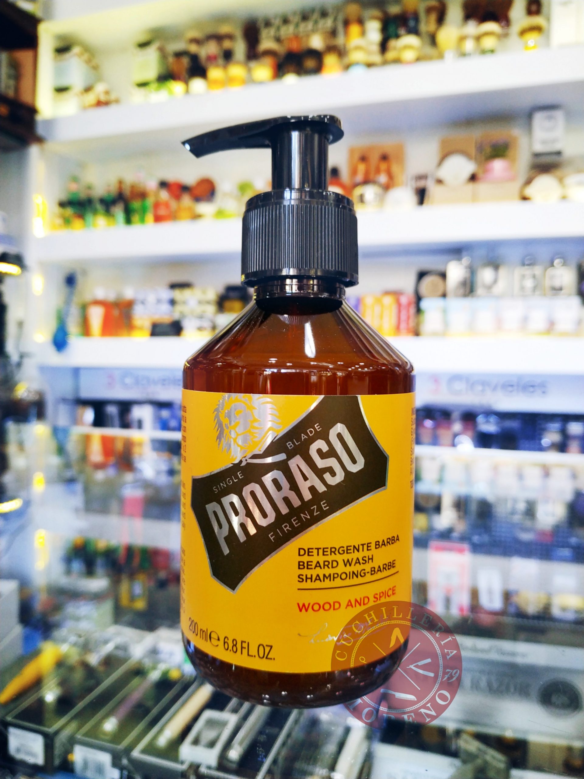 Champú para Barba Wood & Spice Proraso 200ml