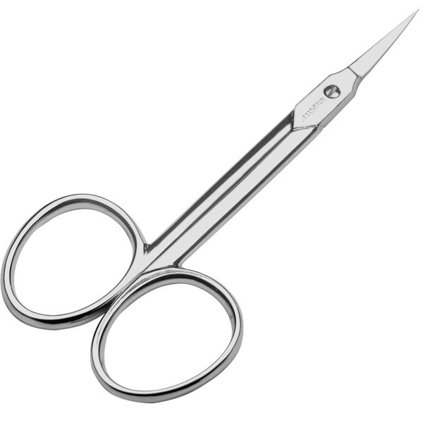 Tijera Manicura Cutículas Caballero Curva Inox 95mm