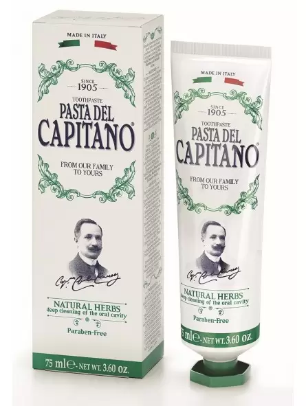 Dentífrico HERBAL Pasta del Capitano 1905 75ml