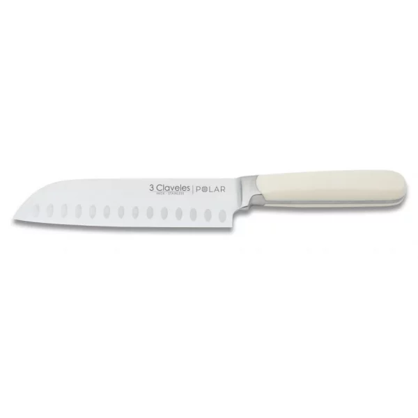 Cuchillo Santoku POLAR 17,5cm 3 CLAVELES