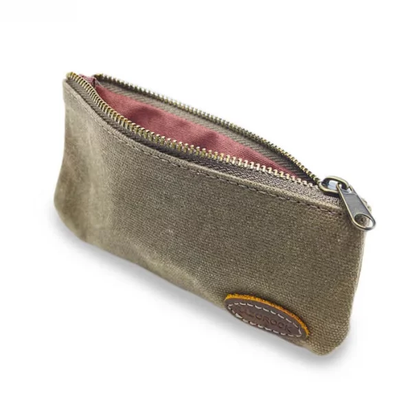 Estuche Maquinilla de Afeitar de Viaje RAZOROCK VERDE MILITAR con Cremallera