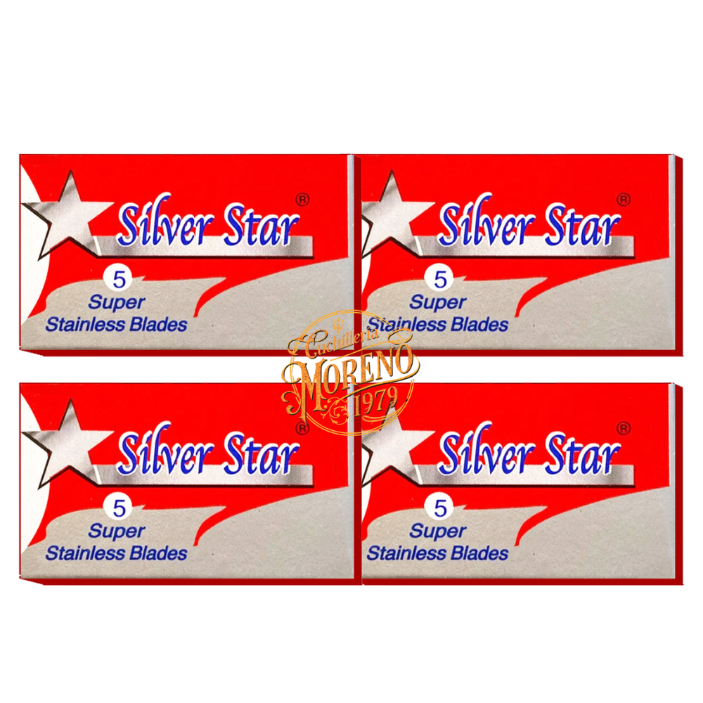 Pack Cuchillas Afeitar doble Filo LORD SILVER STAR 20 Unidades