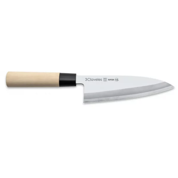 Cuchillo 3 CLAVELES NIPON Deba 15 cm